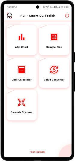 PLI Smart QC Tools screen 2